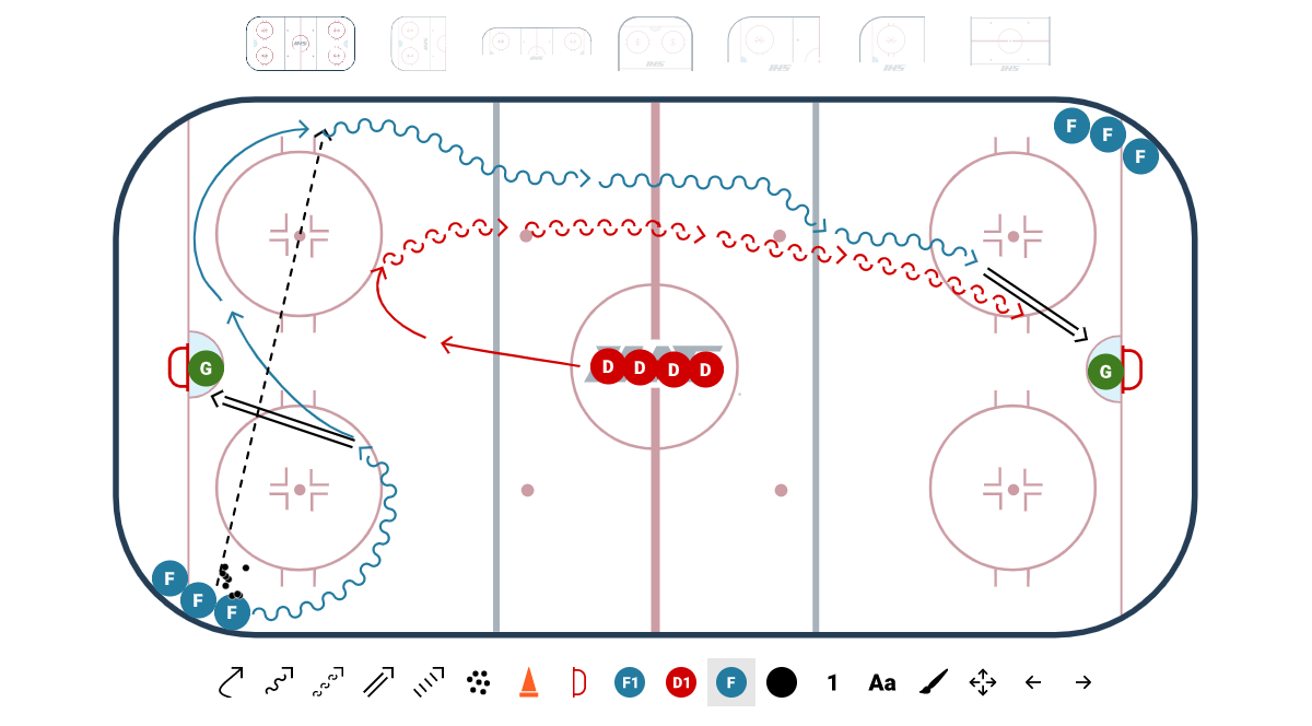 draw hockey drills online