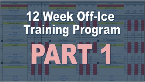 Off Ice Training Program For Speed, Power, and Agility - Part #1