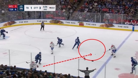 3 on 3 Zone Entry with Net Drive by Montreal