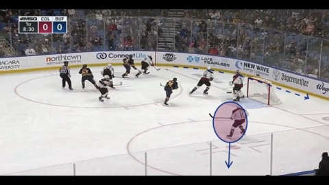 Defensive Zone Faceoff Weak Side Rim by Avalanche