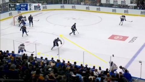 Strong Side D Activation Leads to Goal by Sabres