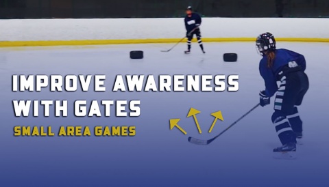 Improve Hockey Awareness with Gates Small Area Games
