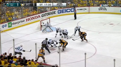 Sheary's Overtime Game Winning Goal in Stanley Cup