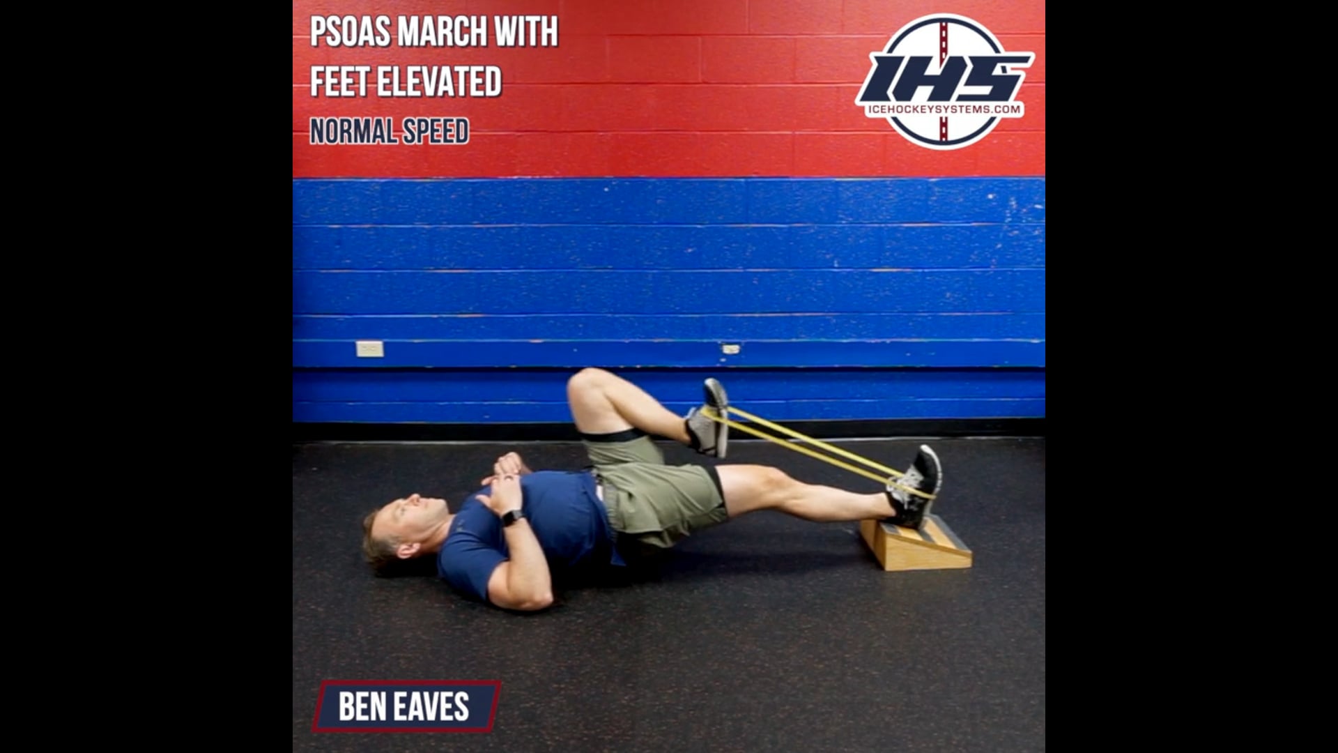 Psoas March With Feet Elevated