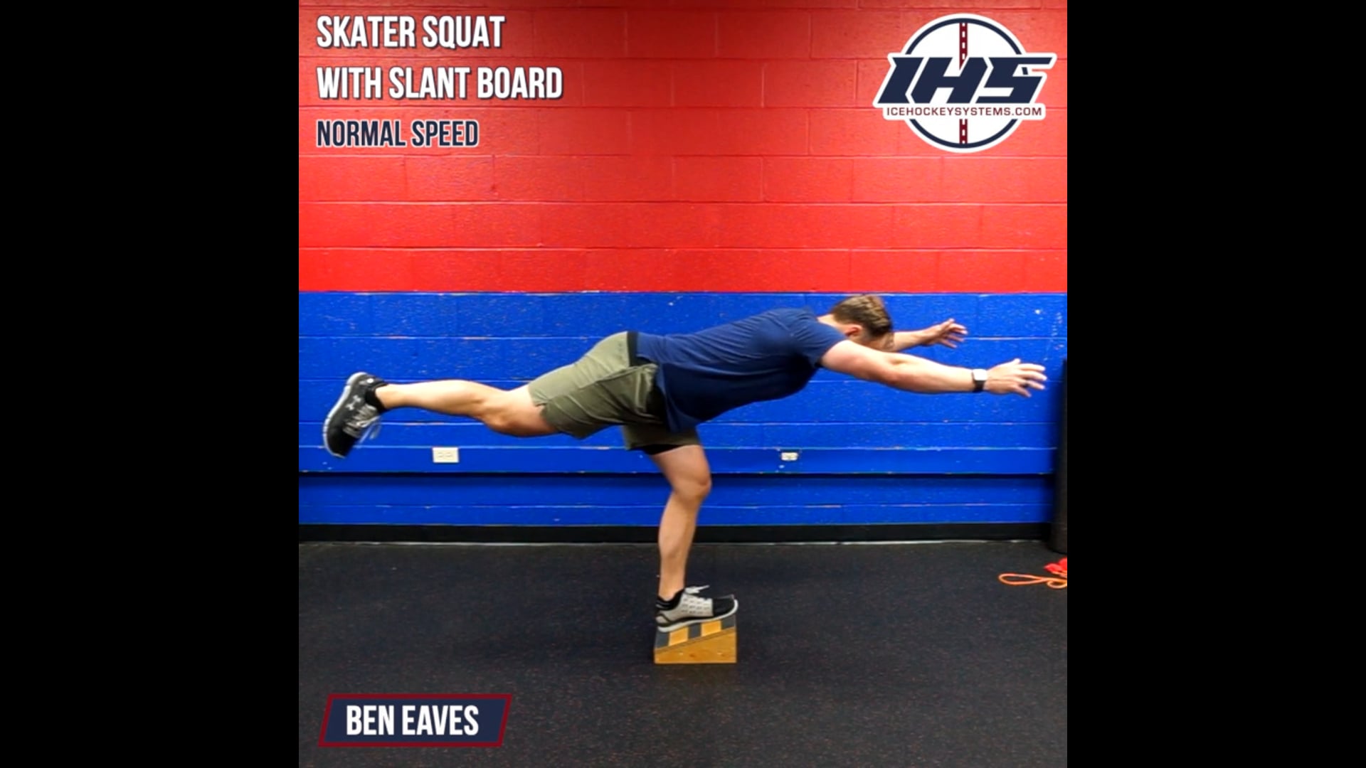 Skater Squat With Slant Board